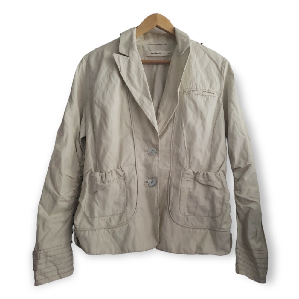 Sandwich Cream Casual Blazer Jacket